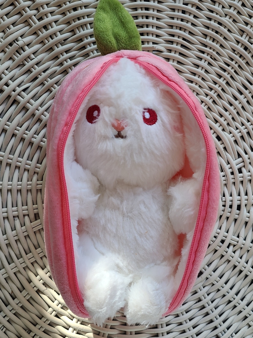 Bunny Stuffed Animal Reversible Strawberry Soft Plush Toy